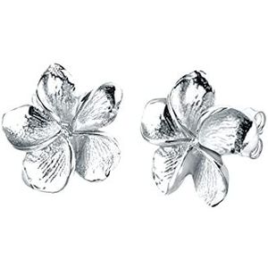 Elli Dames Oorbellen Dames Oorbellen Frangipani Bloem Filigraan in 925 Sterling Zilver