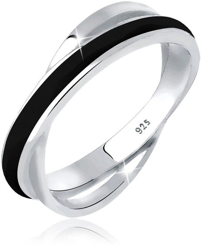 Elli - Wickelring Emaille 925 Sterling Silber Ringe 1 ct Damen (50.99 € / 1 ct)