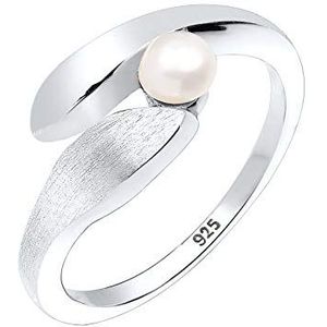 Elli - Wickelring Süßwasserzuchtperle 925 Silber Ringe 1 ct Damen (50.99 € / 1 ct)