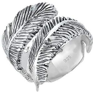 Elli - Wickelring Feder Boho 925 Sterling Silber Ringe 1 ct Damen (59.99 € / 1 ct)