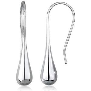 Elli - Oorbellen - 925 Sterling Zilver - Druppel Geo - Elegante Oorstekers