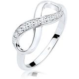 Elli Fingerring Infinity Zirkonia Eye Catcher 925 Sterling Silber, Infinity