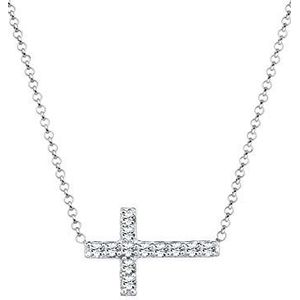 Halsketting - Zilver - 925 Sterling Zilver - Met Kruishanger