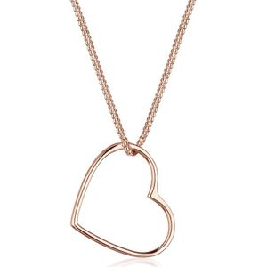 Elli - Halsketting - Harthanger - 925 Sterling Zilver - Filigraan - Roségoud