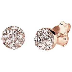 Oorstekers - Rosé Verguld - 925 Sterling Zilver - Kristallen