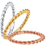 Elli - Tri-Colour Set Basic - Ringen - 925 Sterling Zilver