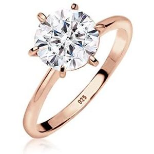 Elli - Verlobungsring Kristalle 925 Silber Ringe 1 ct Damen (47.99 € / 1 ct)