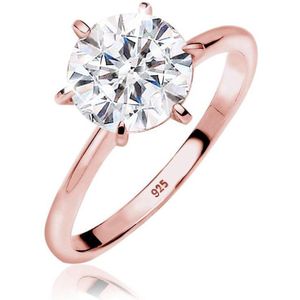 Elli - Verlovingsring - Zilver - 925 Sterling Silber - Hoogglanzend gepolijst - Swarovski Kristallen