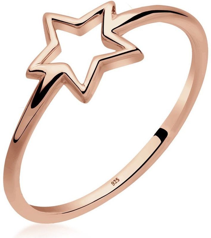 Ring - 925 Zilver - Rosé Verguld - Hoogglanzend Polijst