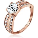 Elli - Damesring - Zilver - Zirkonia - Facetgeslepen