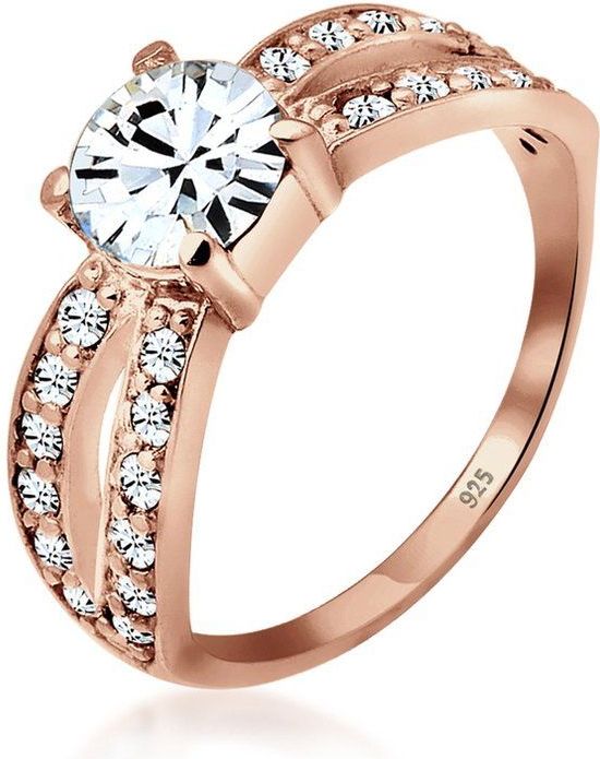 Elli - Damesring - Zilver - Zirkonia - Handgemaakt