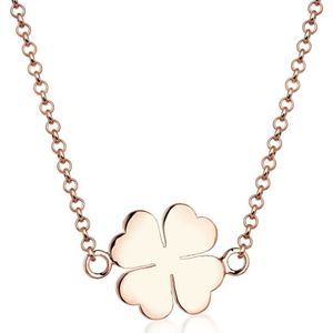 Elli - Klaverblad Halsketting - Zilver - 925 Sterling Zilver