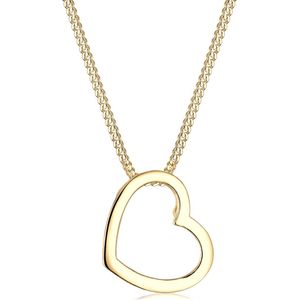 Elli Damen-Ketten mit Anhänger 925_Sterling_Silber 0111450317_45-45cm lengte, Sterling zilver