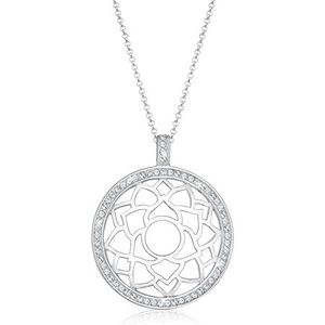 Elli PREMIUM ketting Chakra kristallen 925 sterling zilver, facetgeslepen, Kristal