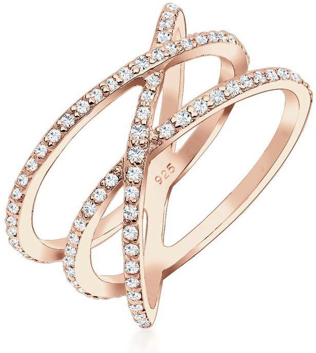 Ring - Kristallen - 925 Sterling Zilver - Luxe Ontwerp