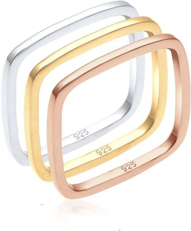 Elli - Damesringenset - Zilver - 925 Sterling Zilver - Inclusief Zakje