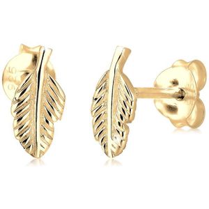 Elli Oorbellen dames veer symbool boho in 925 sterling zilver, Year-round