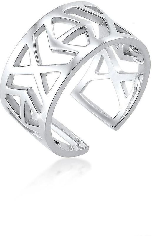 Elli Fingerring »Ikat-Muster 925 Sterling Silber«
