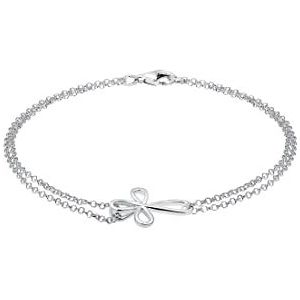 Elli - Damesarmband - Rosé Verguld - 925 Sterling Zilver - Kruis Symbool
