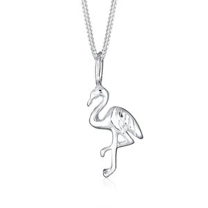 Elli Dames Halsketting Dames Flamingo Tropic in 925 Sterling Zilver