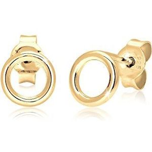 Elli - Geo Minimal Basic - Oorbellen - 925 Sterling Zilver - Facetgeslepen