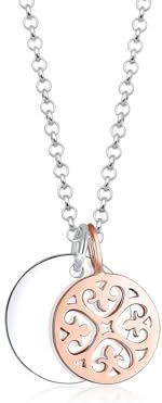 Halsketting - Tweekleurig - 925 Sterling Zilver - 45 cm