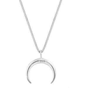 Elli Sikkel Halve maan Astro Blogger voor dames, 925 sterling zilver, 45 EU, Sterling zilver, Zonder