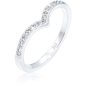 Elli Ringen Geo V 925 Sterling Zilver Kristal
