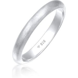 Elli Ring Dames Basic Minimal Mat in 925 Sterling Zilver