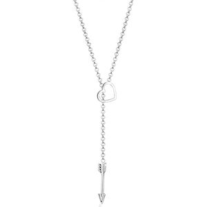 Graveerbare ketting shiny heart | kettingen | Shop Graveerbare ketting shiny heart | kettingen | Shop