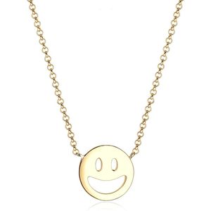 Elli Halsketting Smiley Icon Emoji 925 Sterling Zilver