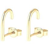 Elli - Suspender Geo Minimal - Oorknopjes - Zilver - 925 Sterling Zilver