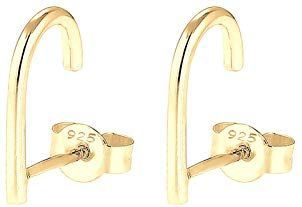 Elli - Suspender Geo Minimal - Oorknopjes - Zilver - 925 Sterling Zilver