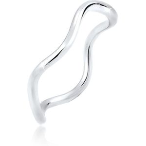 Elli - Wellen Minimal Geo 925 Sterling Silber Ringe 1 ct Damen (39.99 € / 1 ct)