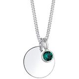 Elli - Halsketting - Zilver - Swarovski-Kristallen - 45 cm