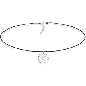Elli dameshalsketting choker ornament 925 zilver 36 cm - 0102571517_36