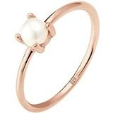 Elli - Damesring - 925 Sterling Zilver - Met Zoetwaterparel - Facetgeslepen
