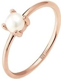 Elli - Damesring - 925 Sterling Zilver - Met Zoetwaterparel - Facetgeslepen