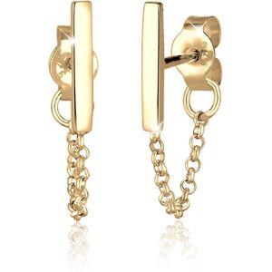 Elli Oorbellen Dames Oorsteker Ketting Staf Geo Basis Trend in 925 Sterling Zilver