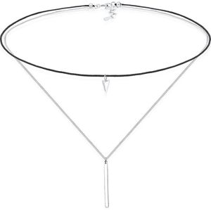 Elli Collier »Choker Layer Anhänger Dreieck 925 Sterling Silber«