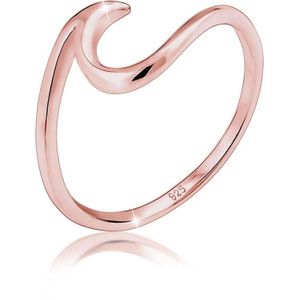 Elli Dames Ring Dames Golven Optiek Trend in 925 Sterling Zilver