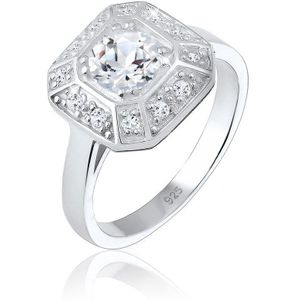 Elli - Damesring - Zilver - Topaas - 925 Sterling Zilver