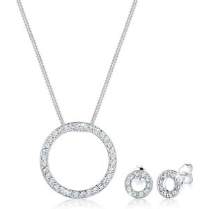 Zilveren ketting met druppel zirkonia - Sieraden online kopen? | Korting tot 25