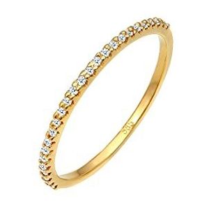 Elli DIAMONDS - Geo Microsetting Diamant (0.125 ct.) 585 Gelbgold Ringe 1 ct Damen (379.99 € / 1 ct)