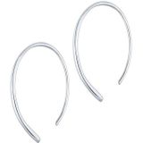 Elli Paar Creolen Creole Geo Basic Trend 925 Silber, Geo