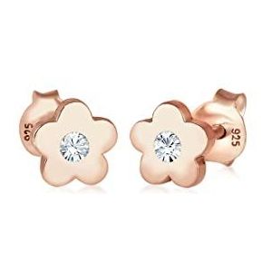 Elli Oorstekers voor Meisjes, 925 Sterling Zilver, Swarovski Kristal, Roségoud, 301431518
