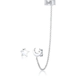 Elli - Earcuff Astro Sterne Halbmond Blogger 925 Silber Earcuffs 1 ct Damen (33.99 € / 1 ct)