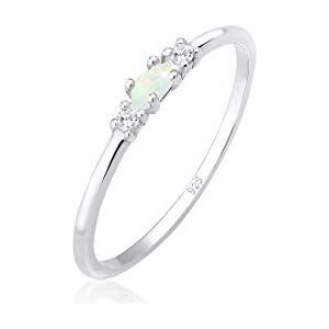 Elli - Vintage Zirkonia Marquise Opal 925 Sterling Silber vergoldet Ringe 1 ct Damen (29.99 € / 1 ct)
