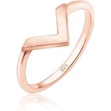 Ring - Rooskleurig - 925 Sterling Zilver - Geo-Look