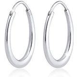 Elli - Geo Basic Trend - Ovale Creolen - Sterling Zilver - 23 mm